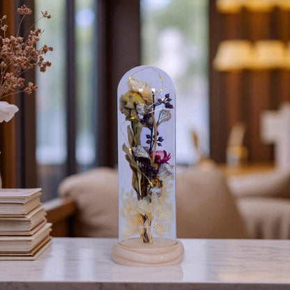 LED Glass Flower Decoraton Piece