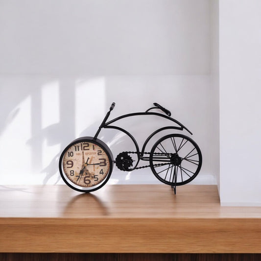 Super Drool Antique Cycle Shaped Table Clock