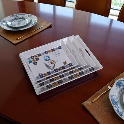 Dinewell Tray Set 4Pcs