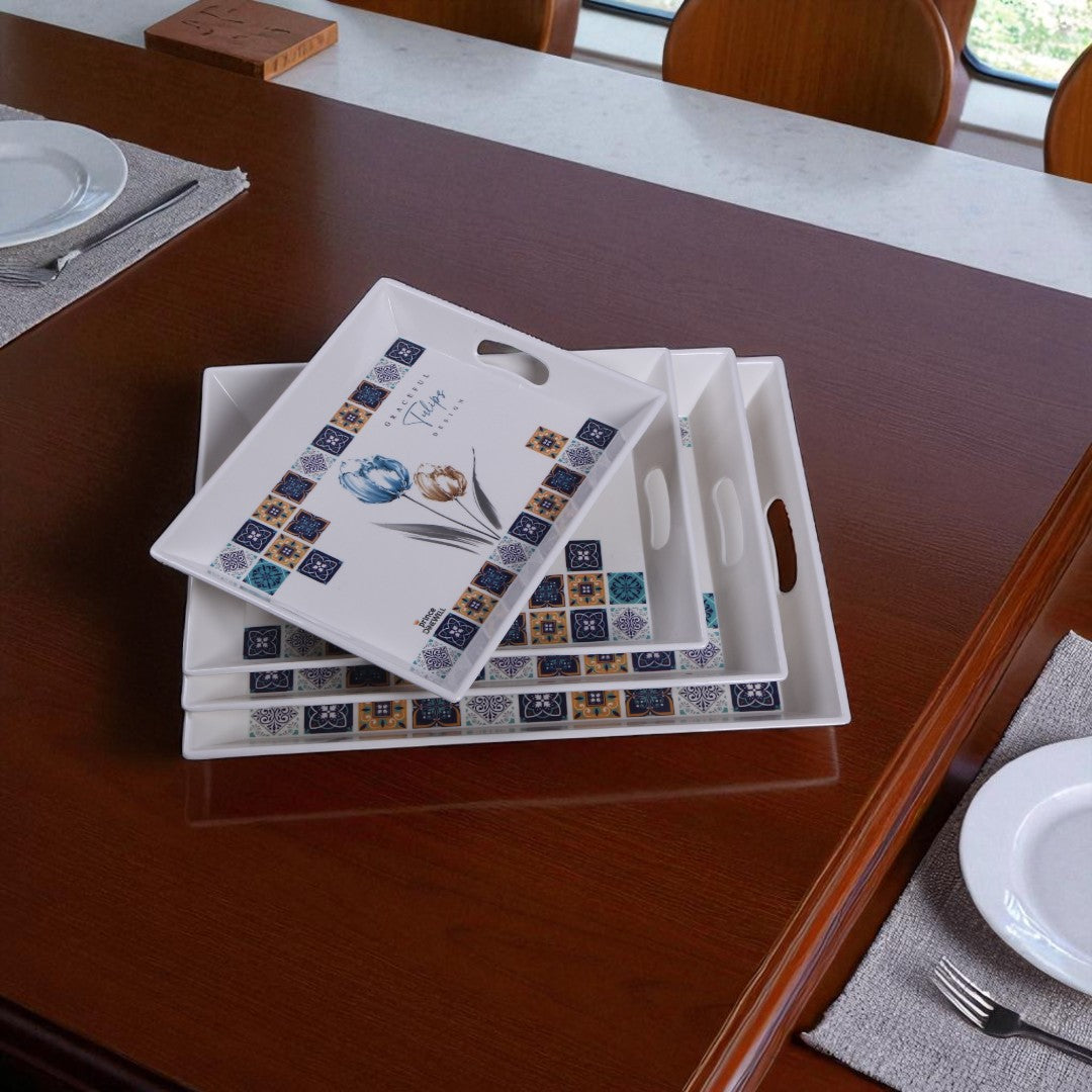 Dinewell Tray Set 4Pcs
