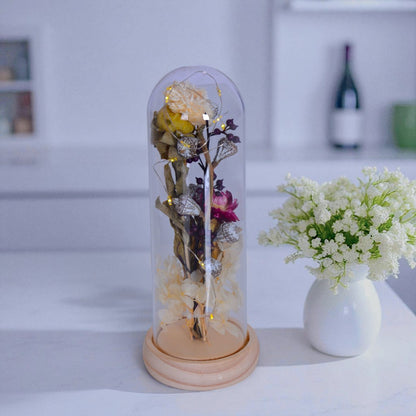 LED Glass Flower Decoraton Piece