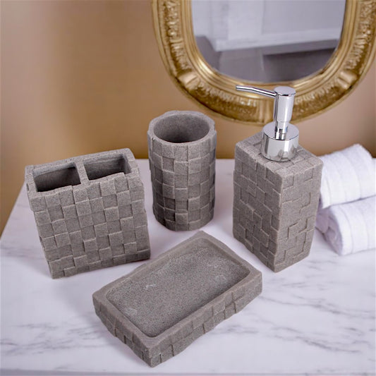 Gray Bathroom Set 4pcs