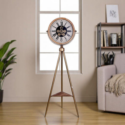 Golden Floor Clock Tripoo