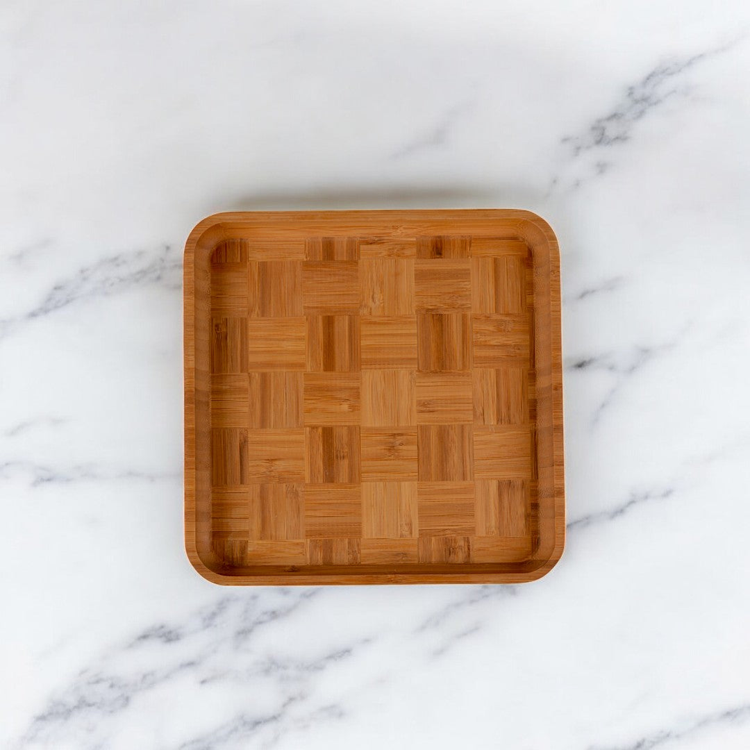 WOODEN PLATE-SQUARE