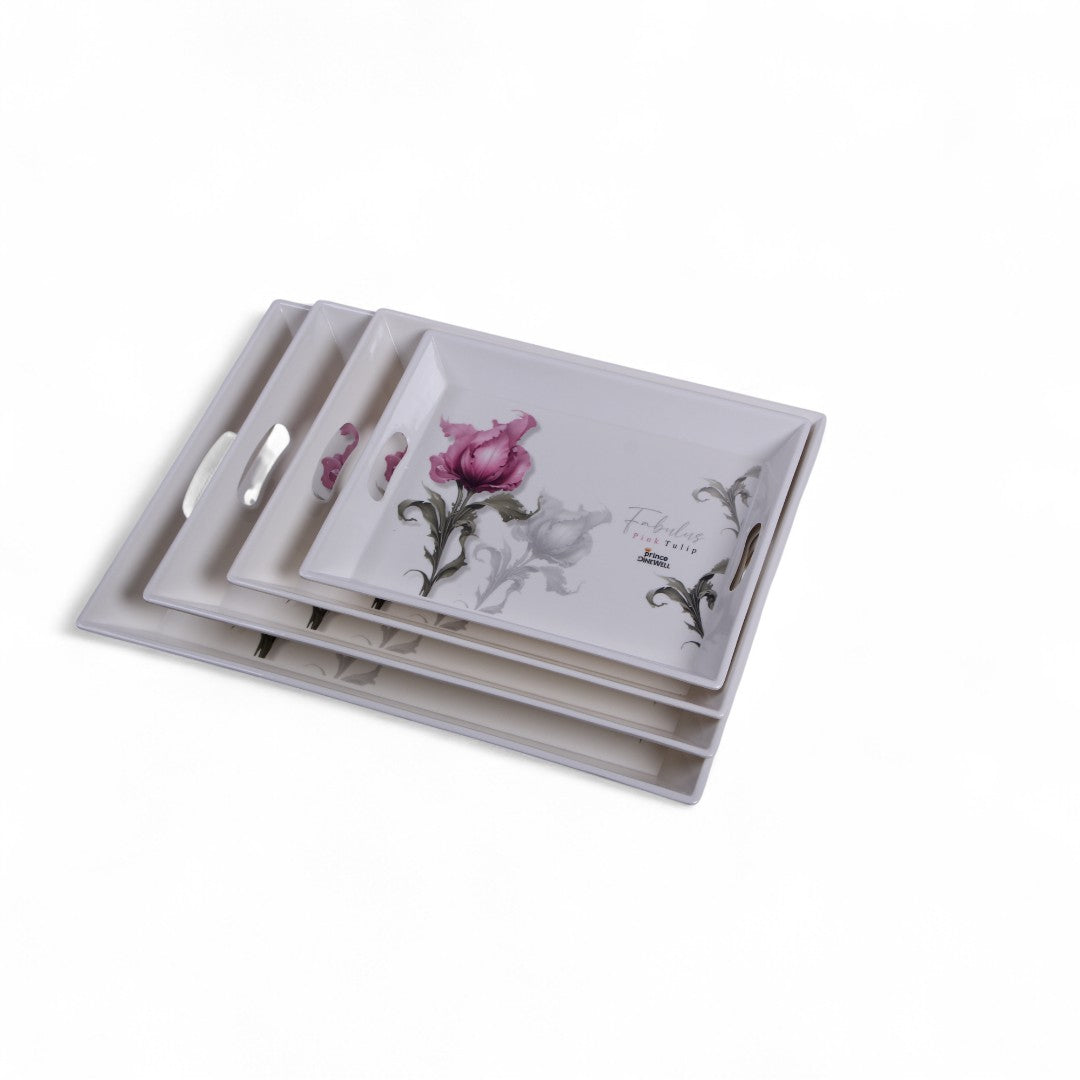 Dinewell Tray Set 4Pcs