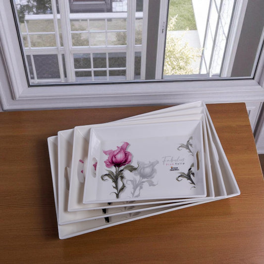 Dinewell Tray Set 4Pcs