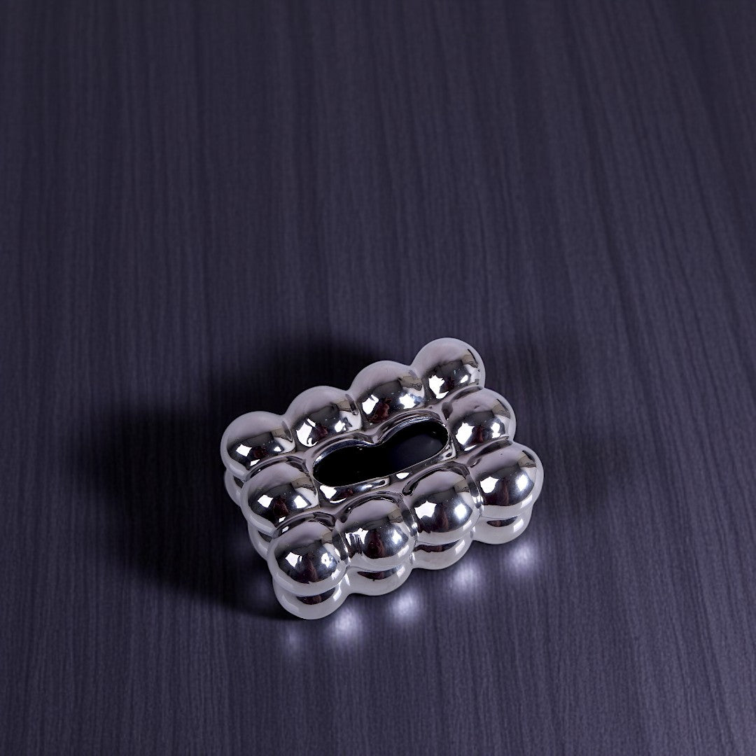 Silver Tissue Box