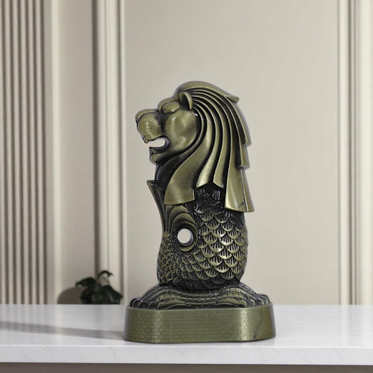 Metal Merlion Fountain Model