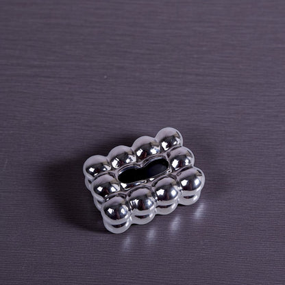 Silver Tissue Box