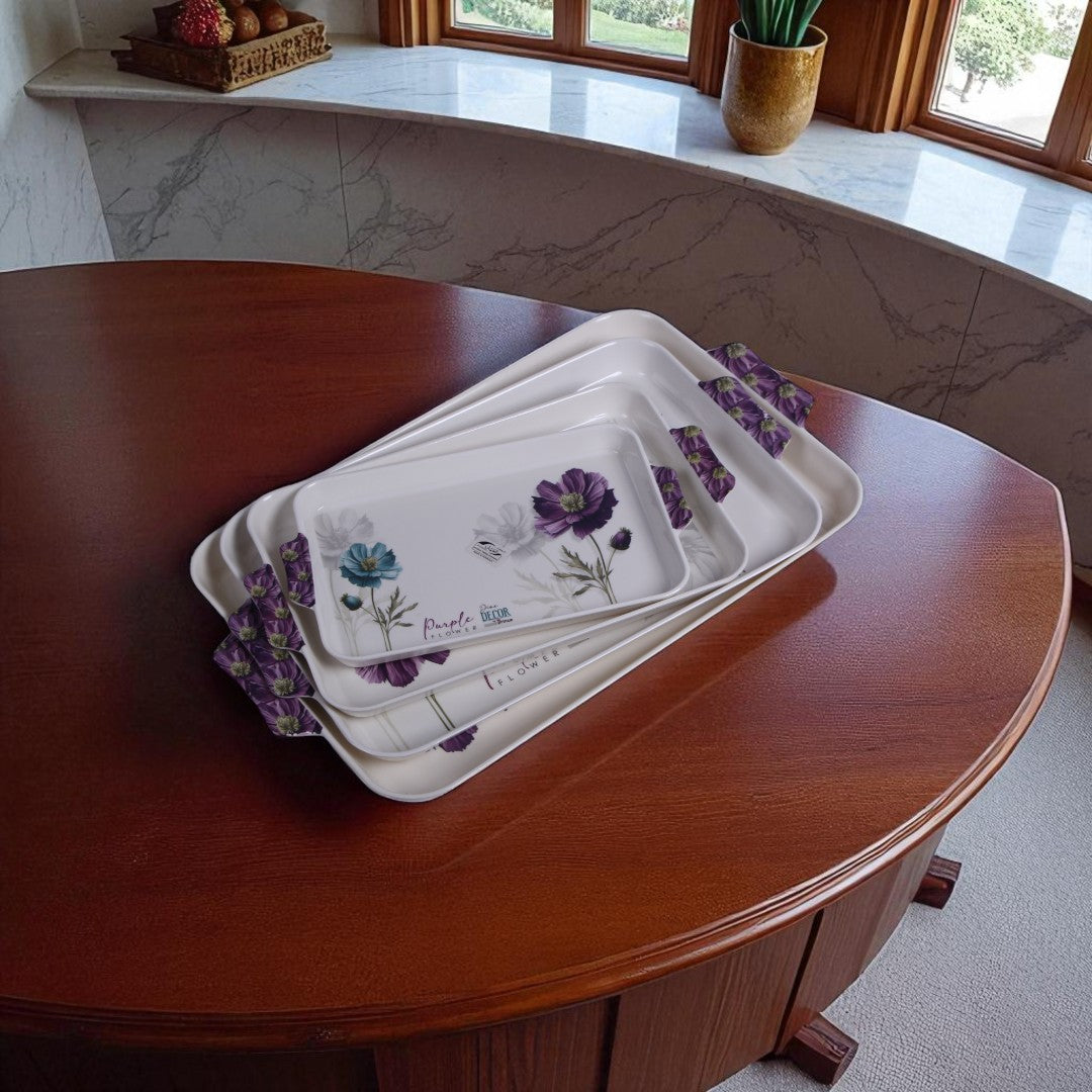 Dine Decor Tray Set 4Pcs