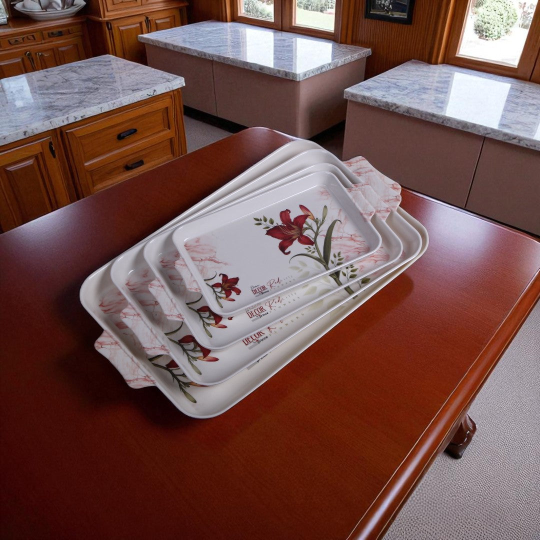 Dine Decor Tray Set 4Pcs
