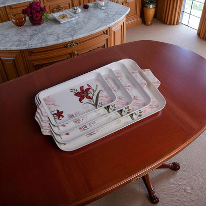 Dine Decor Tray Set 4Pcs