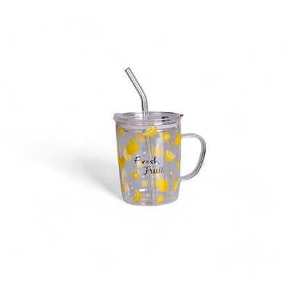 Lemon Printed Transparent Juice Mug ZQ-048