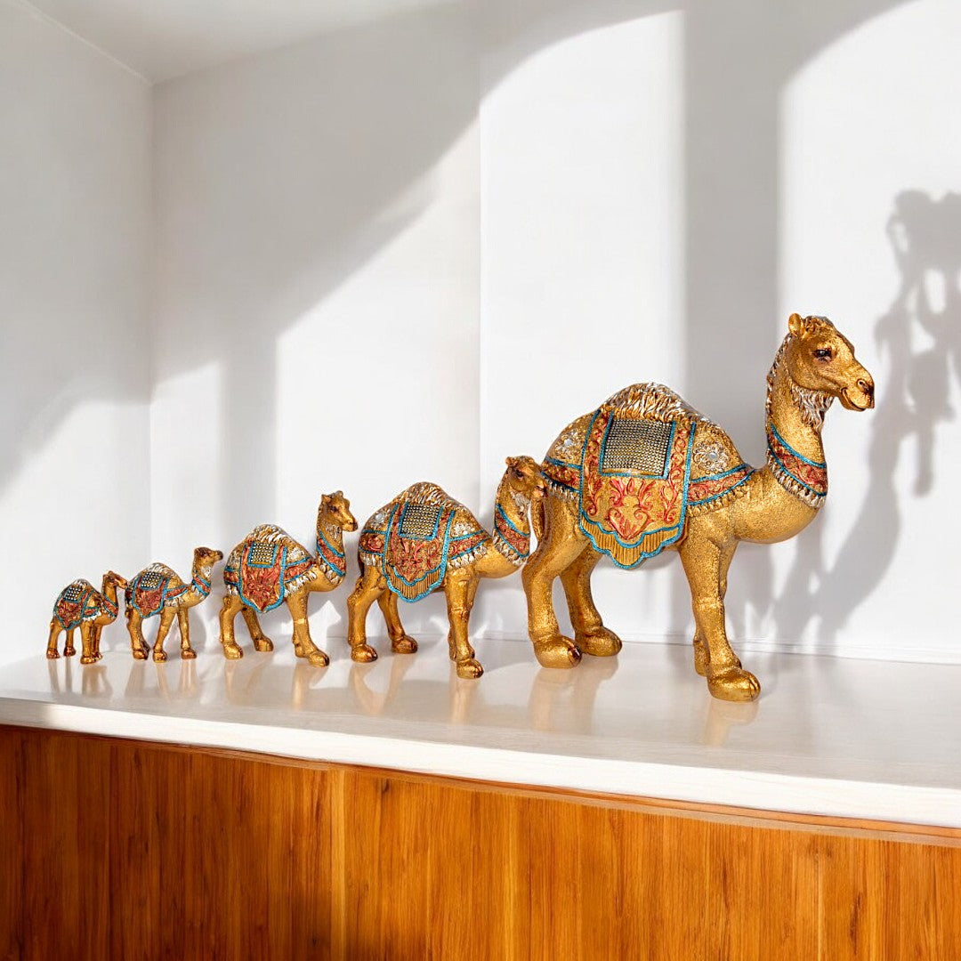 Camel Statue Resin Modern