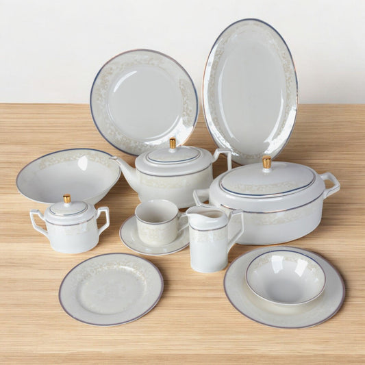 Corelle 61-Piece Dinnerware Set Off White