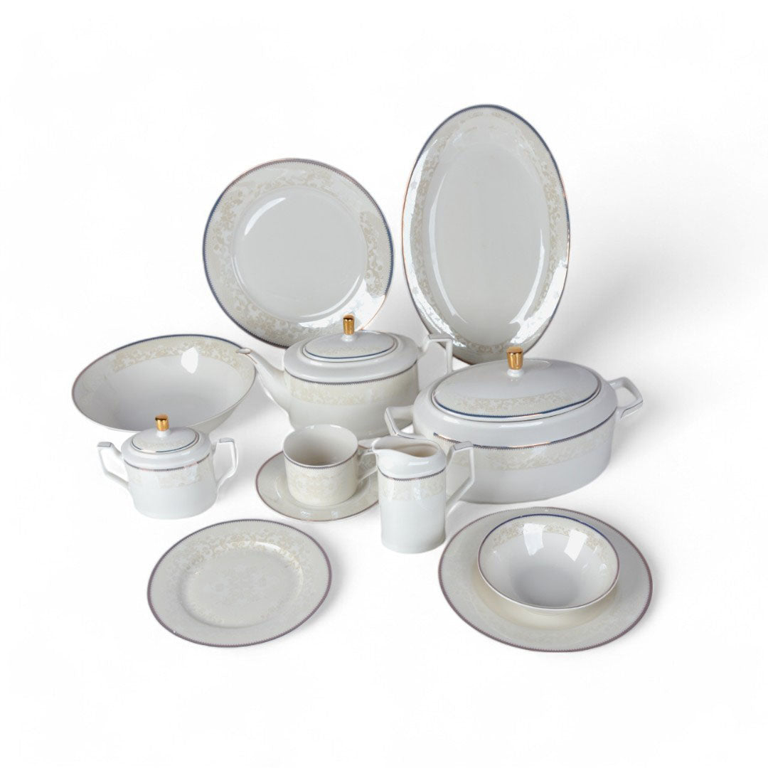 Corelle 61-Piece Dinnerware Set Off White