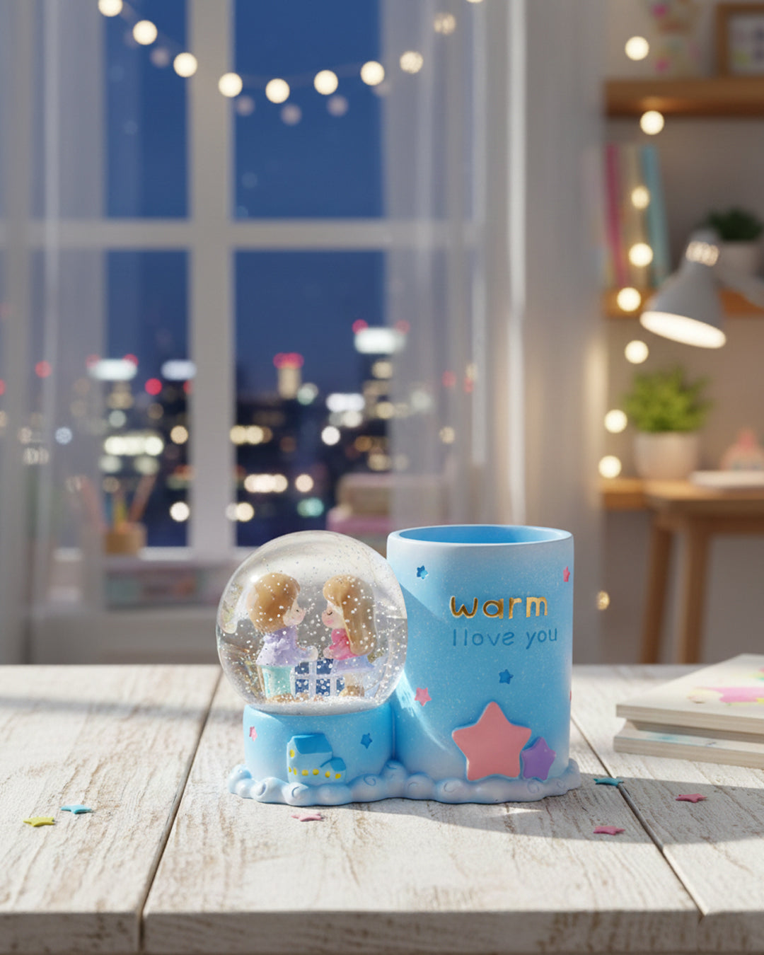 Snow Globe+Pen Holder 2681/HZ286