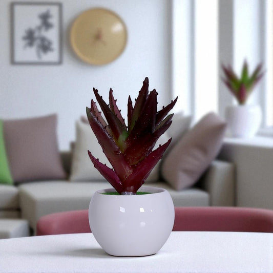 Red Artificial Potted Flower