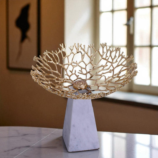 Golden Decorative Tray