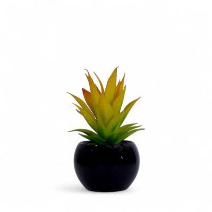 Yellow & Green Artificial Potted Flower