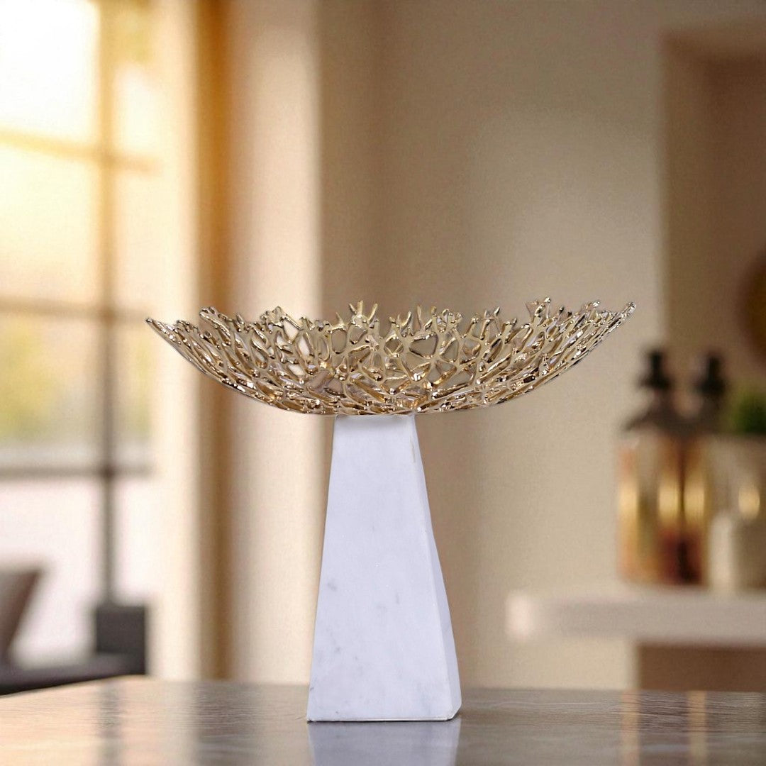 Golden Decorative Tray