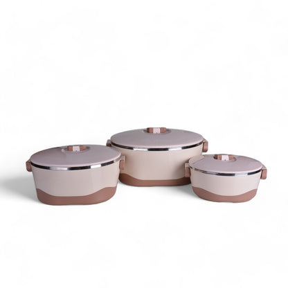 Versatile Hot Pot, Lockable Lid, Beige and Brown