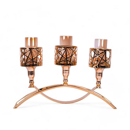 Metal Candle Stand Showpiece