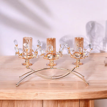Metal Candle Stand Showpiece