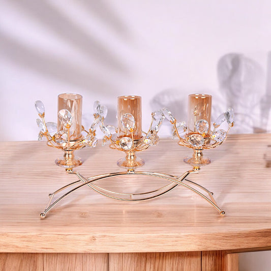 Metal Candle Stand Showpiece