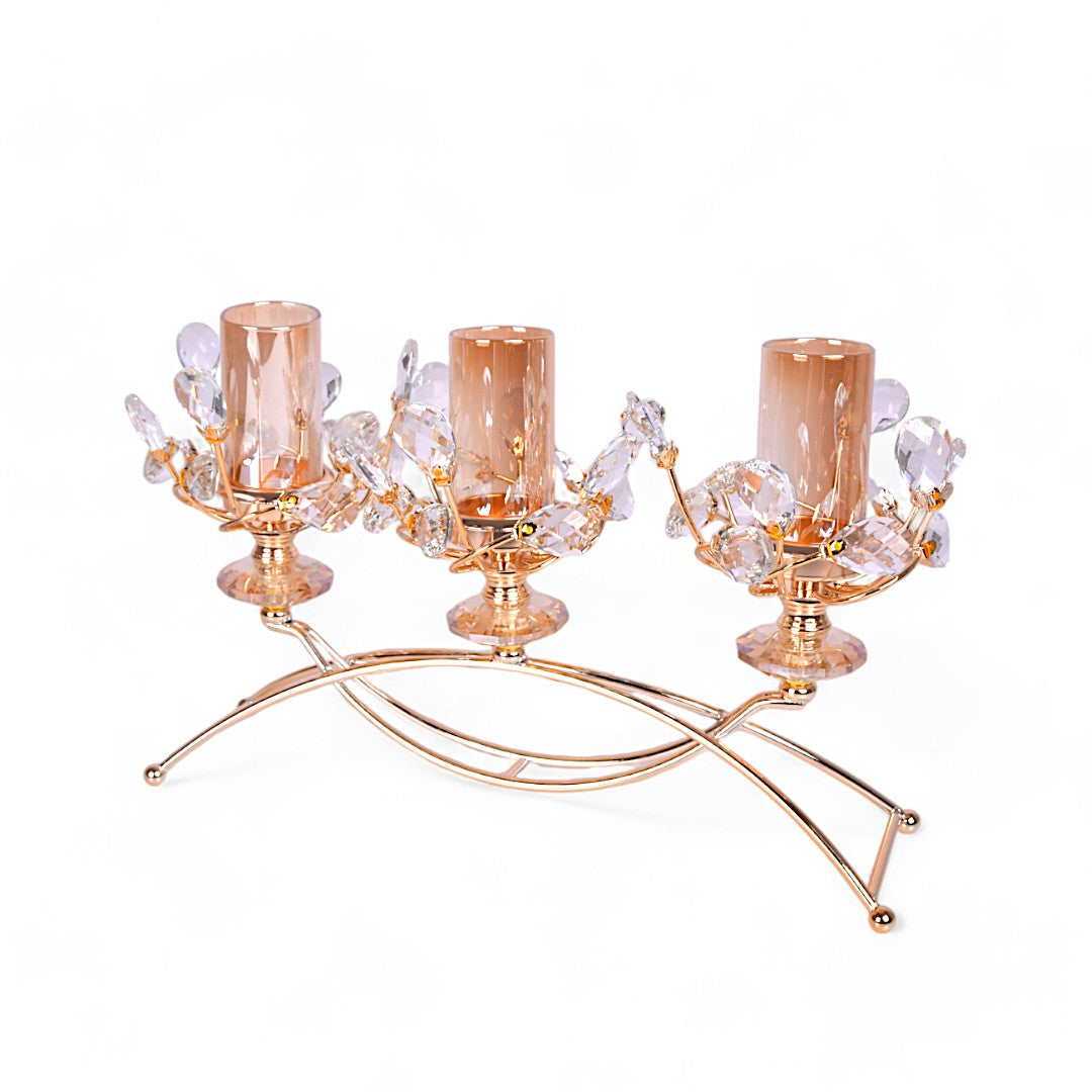 Metal Candle Stand Showpiece