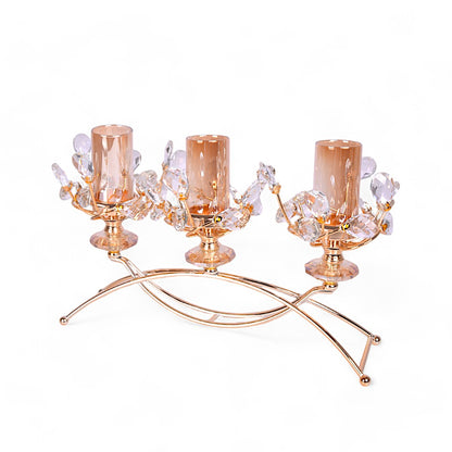 Metal Candle Stand Showpiece