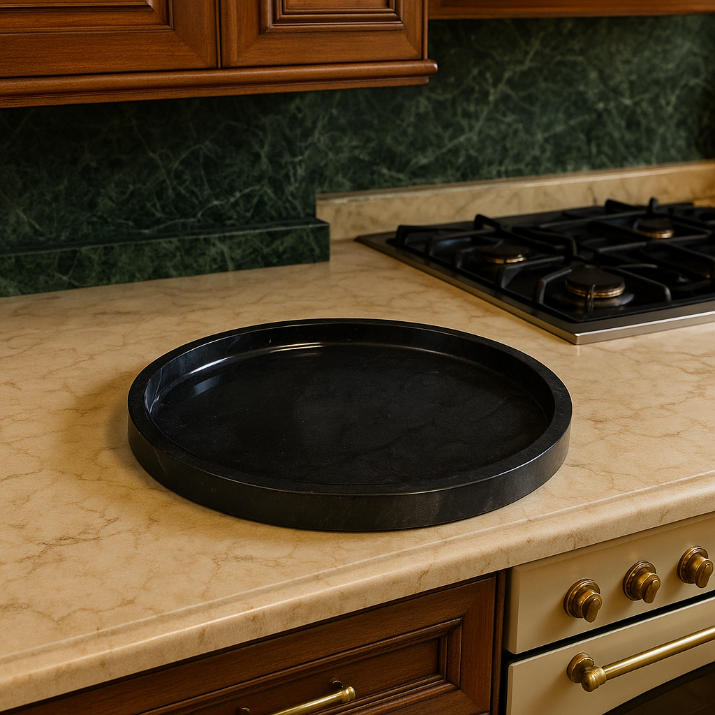 Marble Round Trays