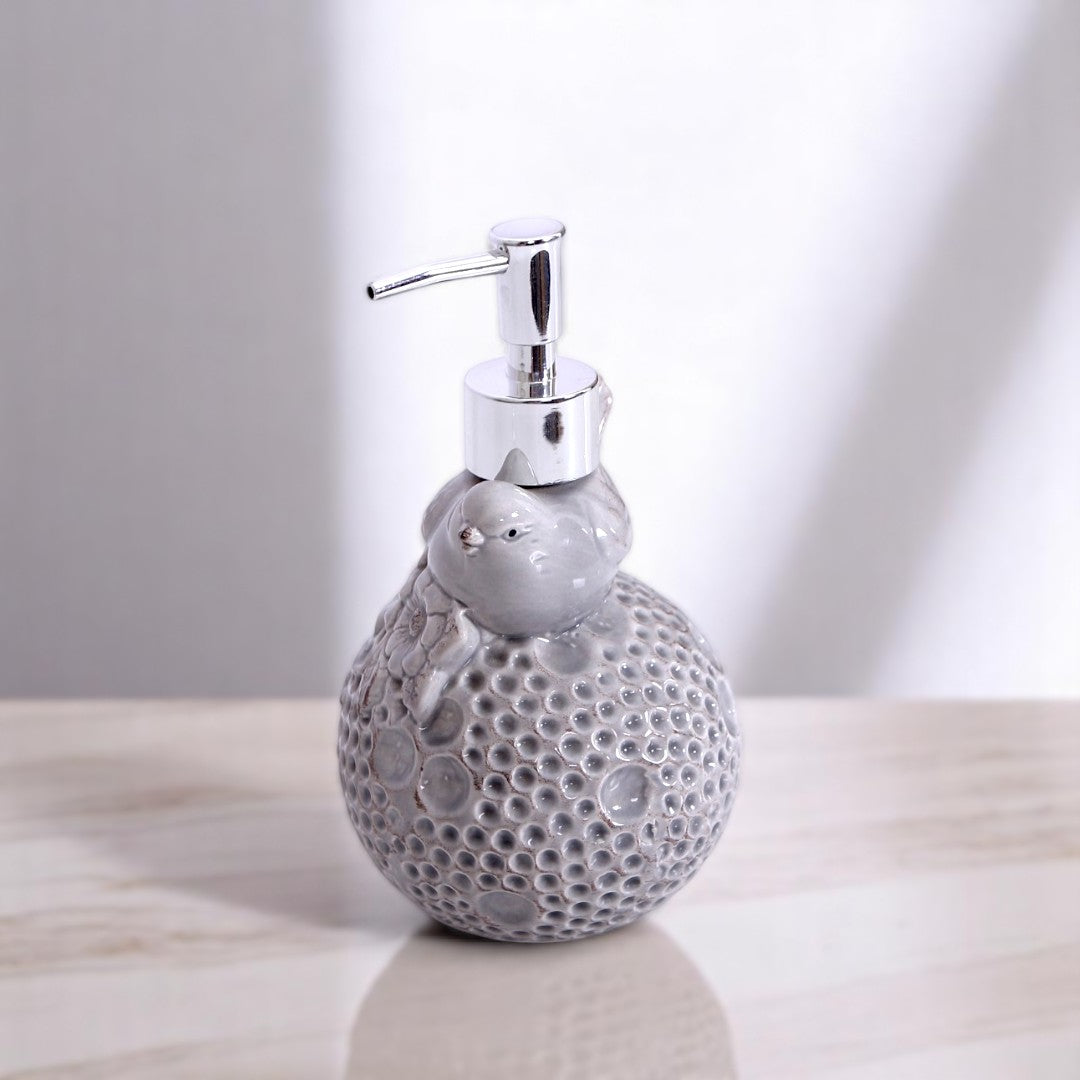 Gray Bird Soap Dispenser
