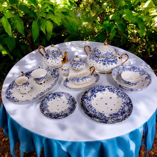 Ceramic Floral 75Pc Dinner Set