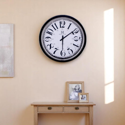 White & Black Wall Clock