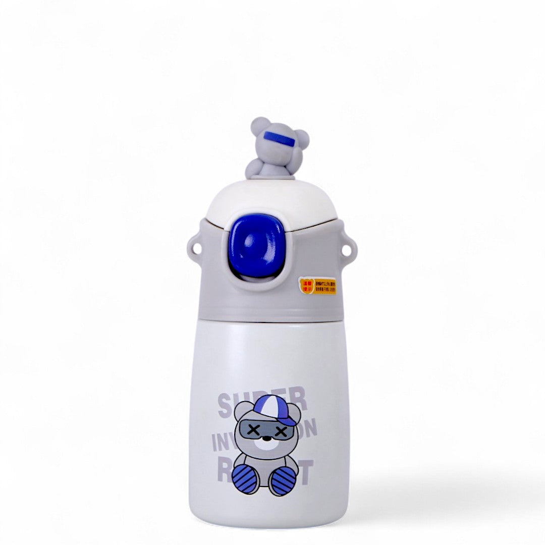 White & Blue Water Bottle