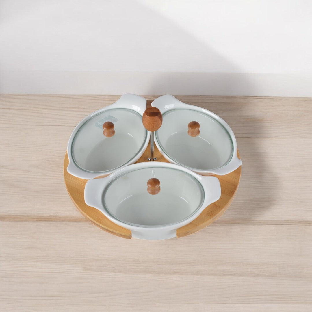 Dry Fruit Tray | Nut Serving Platter | Ceramics Nut Bowl