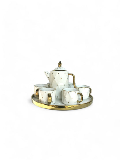 Ceramic Tea Cup Set 13PC