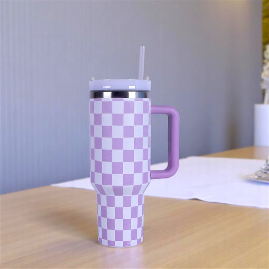 Purple & White Tumbler