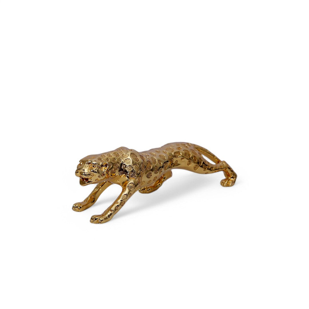 Golden Leopard Statue