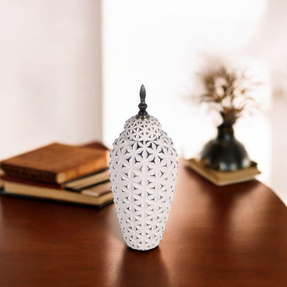 White & Black Vase Large