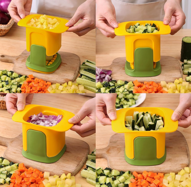 2-in-1 Vegetable Chopper Dicing & Slitting