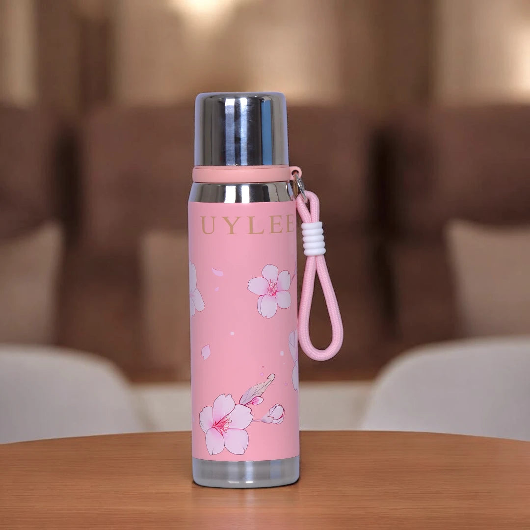 Pink Thermos Bottle – Insulated Travel Flask