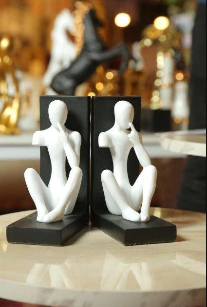 Creative Thinker Bookends Resin Statue (1215C) 8000/7