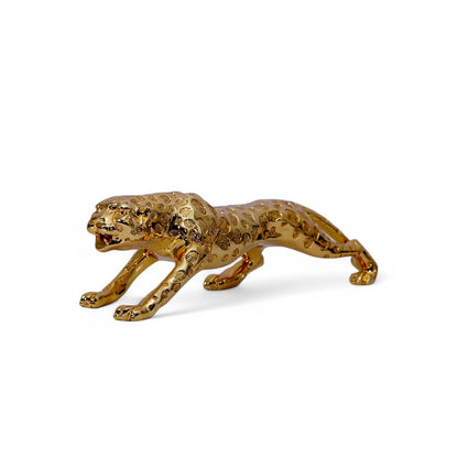 Golden Leopard Statue