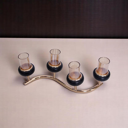 Golden & Black Candle Stand