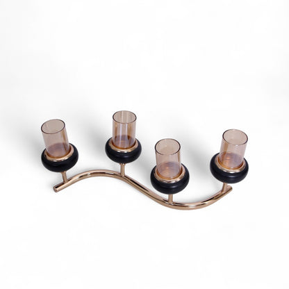 Golden & Black Candle Stand