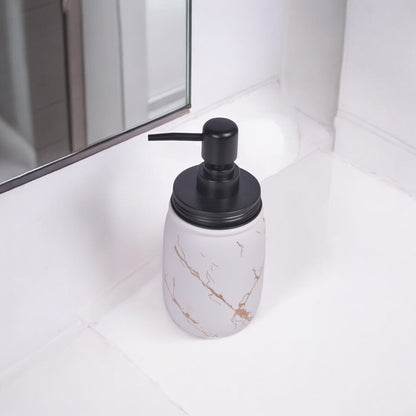 White Ceramic Soap Dispenser