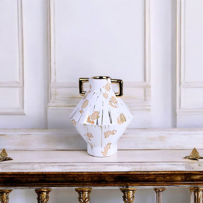 White & Golden Vase
