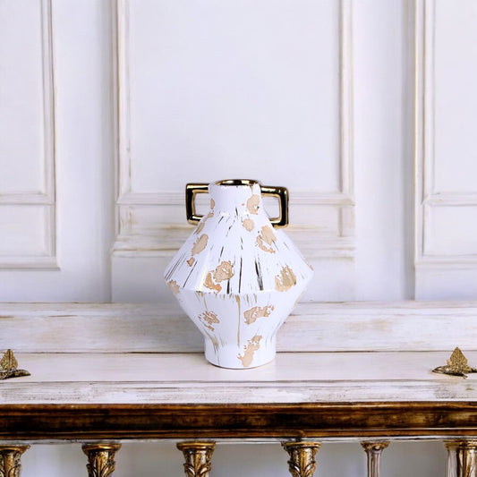 White & Golden Vase